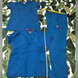 Dickies scrub set medium 2 tops 1 bottom